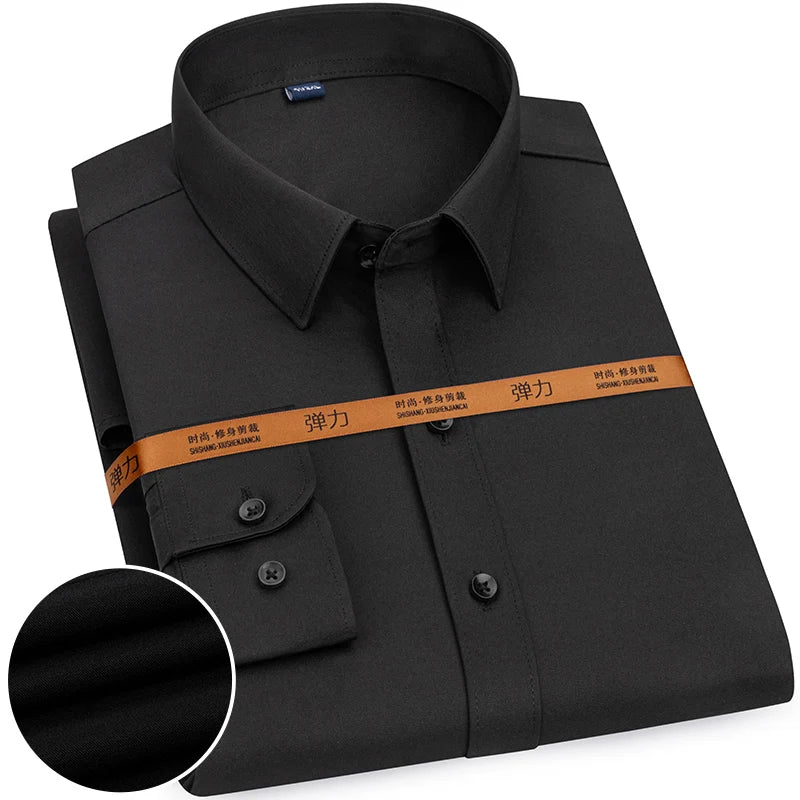 Casual Slim White Long Shirt