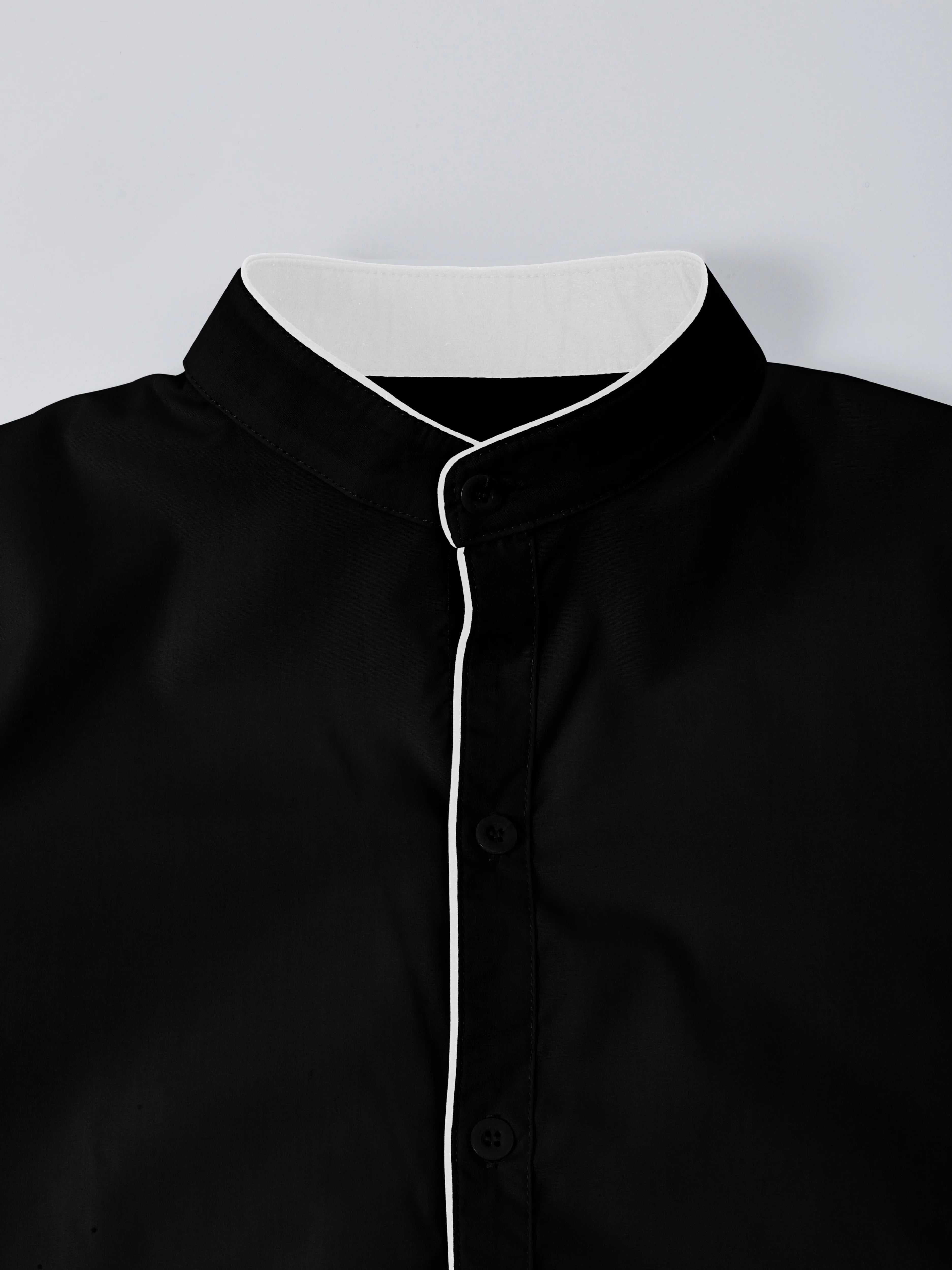long-sleeved solid color shirts