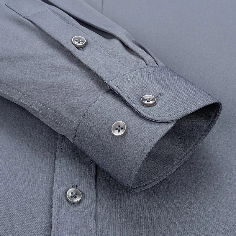 Casual Slim White Long Shirt