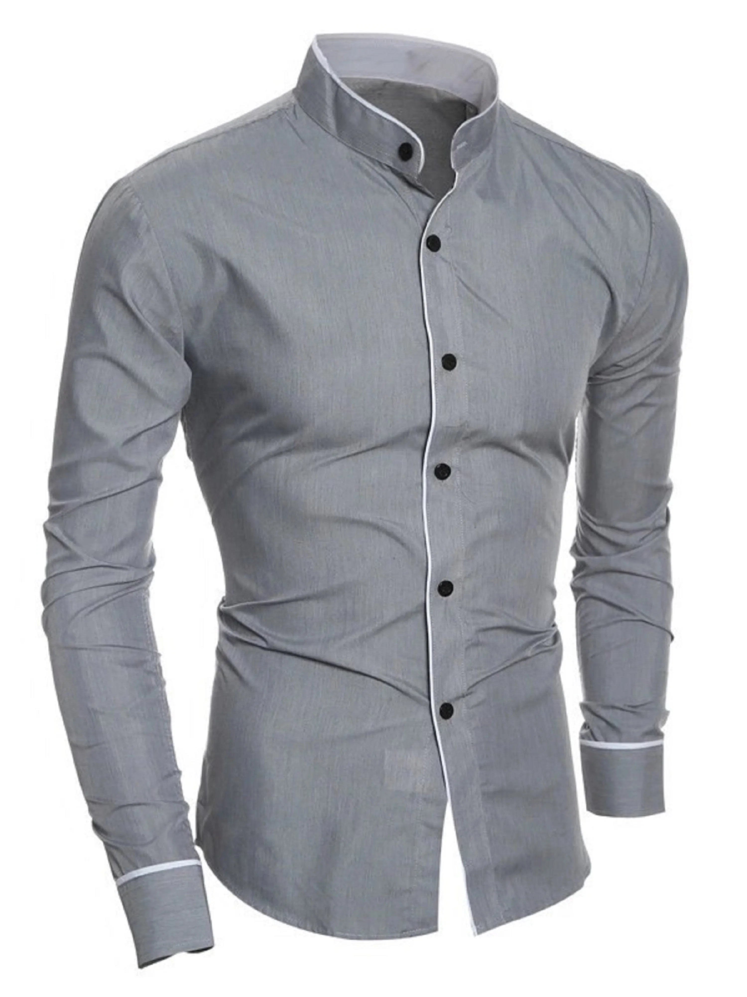long-sleeved solid color shirts