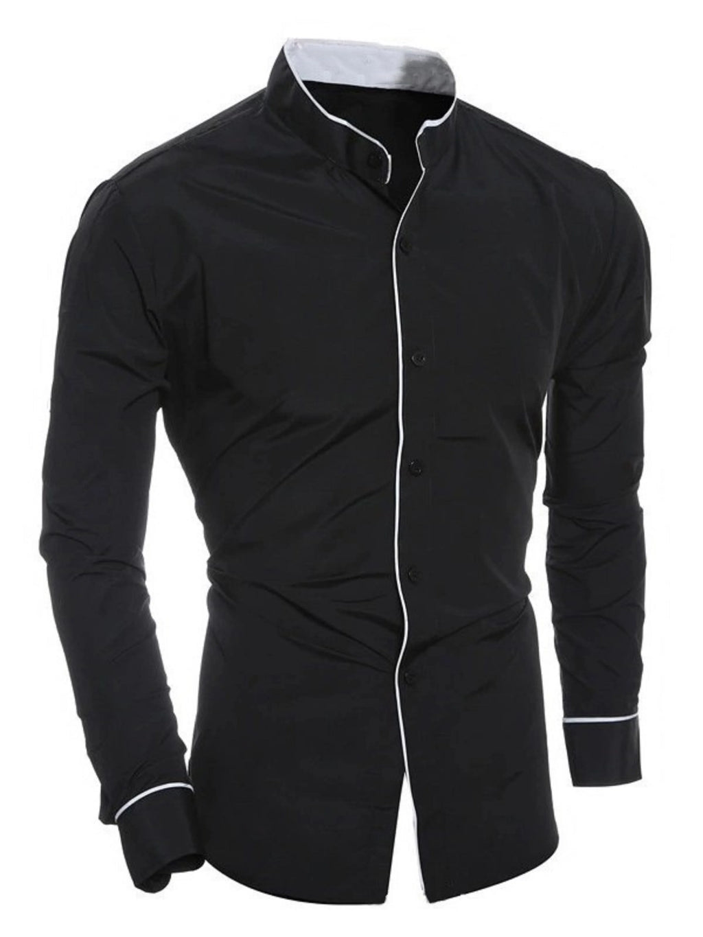 long-sleeved solid color shirts
