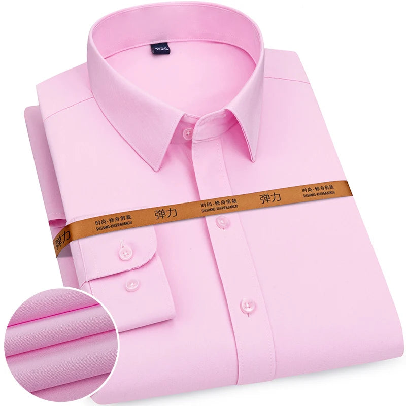 Casual Slim White Long Shirt