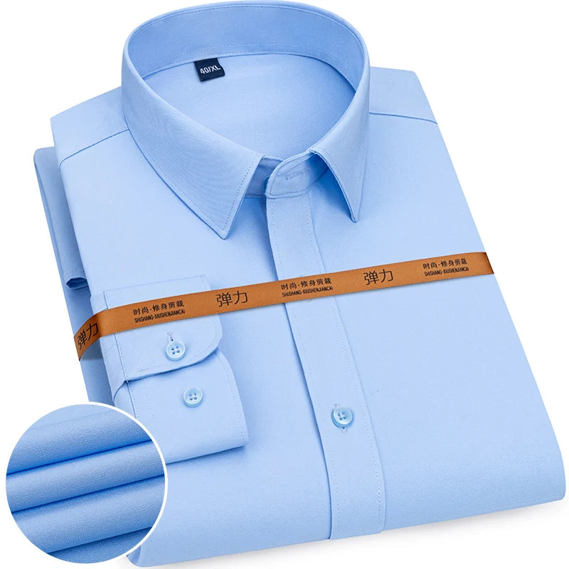 Casual Slim White Long Shirt