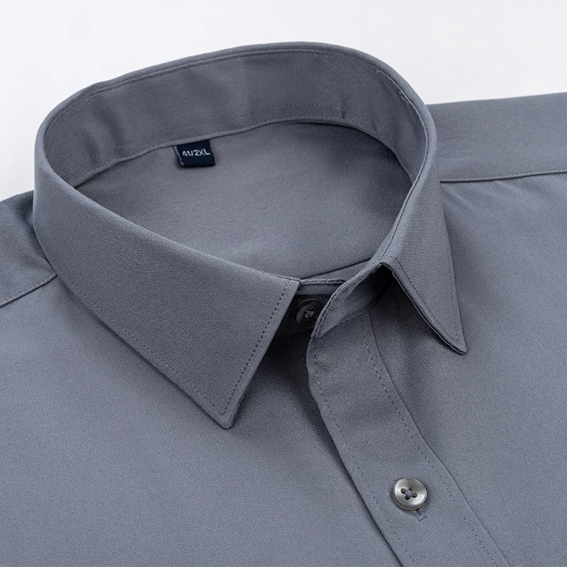 Casual Slim White Long Shirt